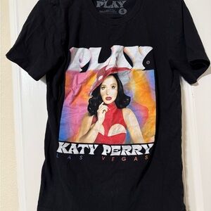 Black Katy Perry Las Vegas Graphic T-Shirt